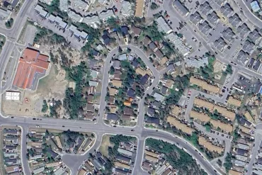 A satellite view of Yellowknife's Calder Crescent. CNES/Airbus/Maxar/Google