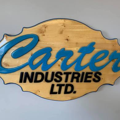 An image of a Carter Industries logo posted online by Melanie Carter.