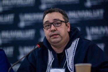 IRC Chair Erwin Elias is seen in a photo published by the Inuvialuit Regional Corporation.
