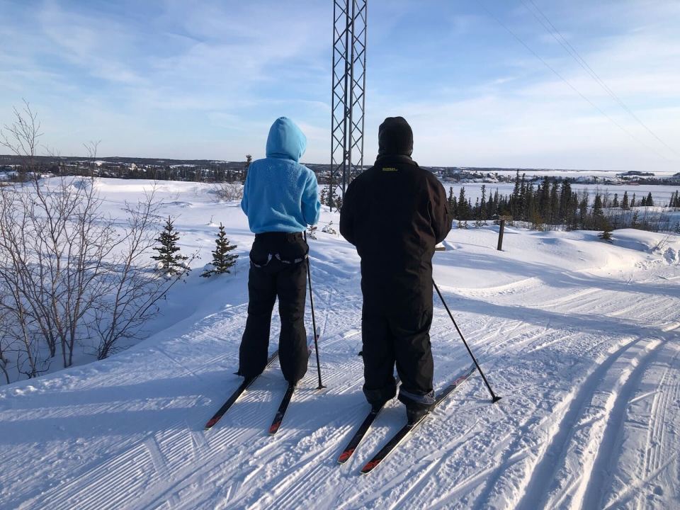 Participants in Little Red River Cree Nation's ski program at Yellowknife Ski Club. Photo: Submitted