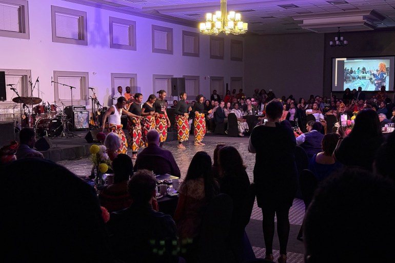 A performance at the Black History Month gala in 2025. Ollie Williams/Cabin Radio