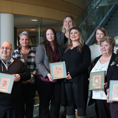 Award recipients for the 2025 NWT Outstanding Volunteer Awards. Aastha Sethi/Cabin Radio