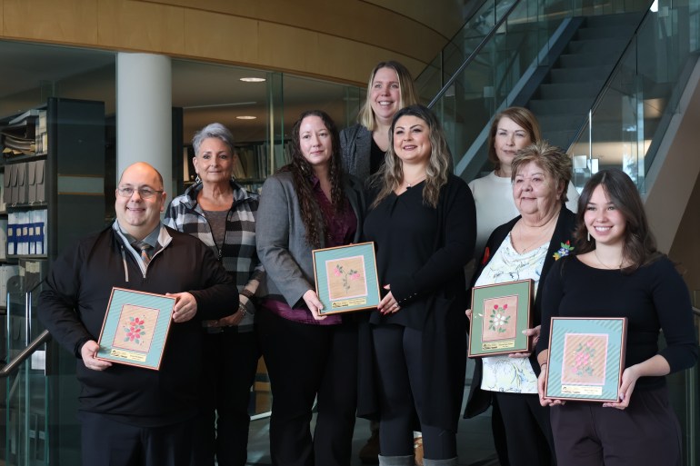 Award recipients for the 2025 NWT Outstanding Volunteer Awards. Aastha Sethi/Cabin Radio