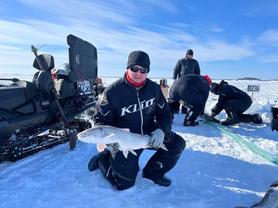 An ice fishing trip mid-expedition. Photo submitted by Stephen Mills