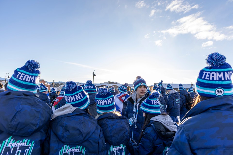 This was the first Arctic Winter Games ceremony staged outdoors since a significantly colder closing ceremony in Fort McMurray three years ago. Ollie Williams/Team NT