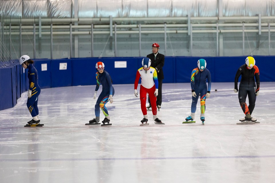 On the start line of an Arctic Winter Games final. Ollie Williams/Team NT