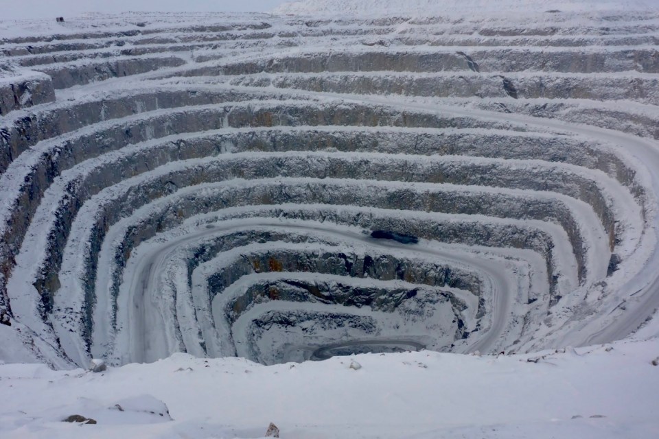 The Sable pit at the Ekati diamond mine is seen in a GNWT inspector's photo.