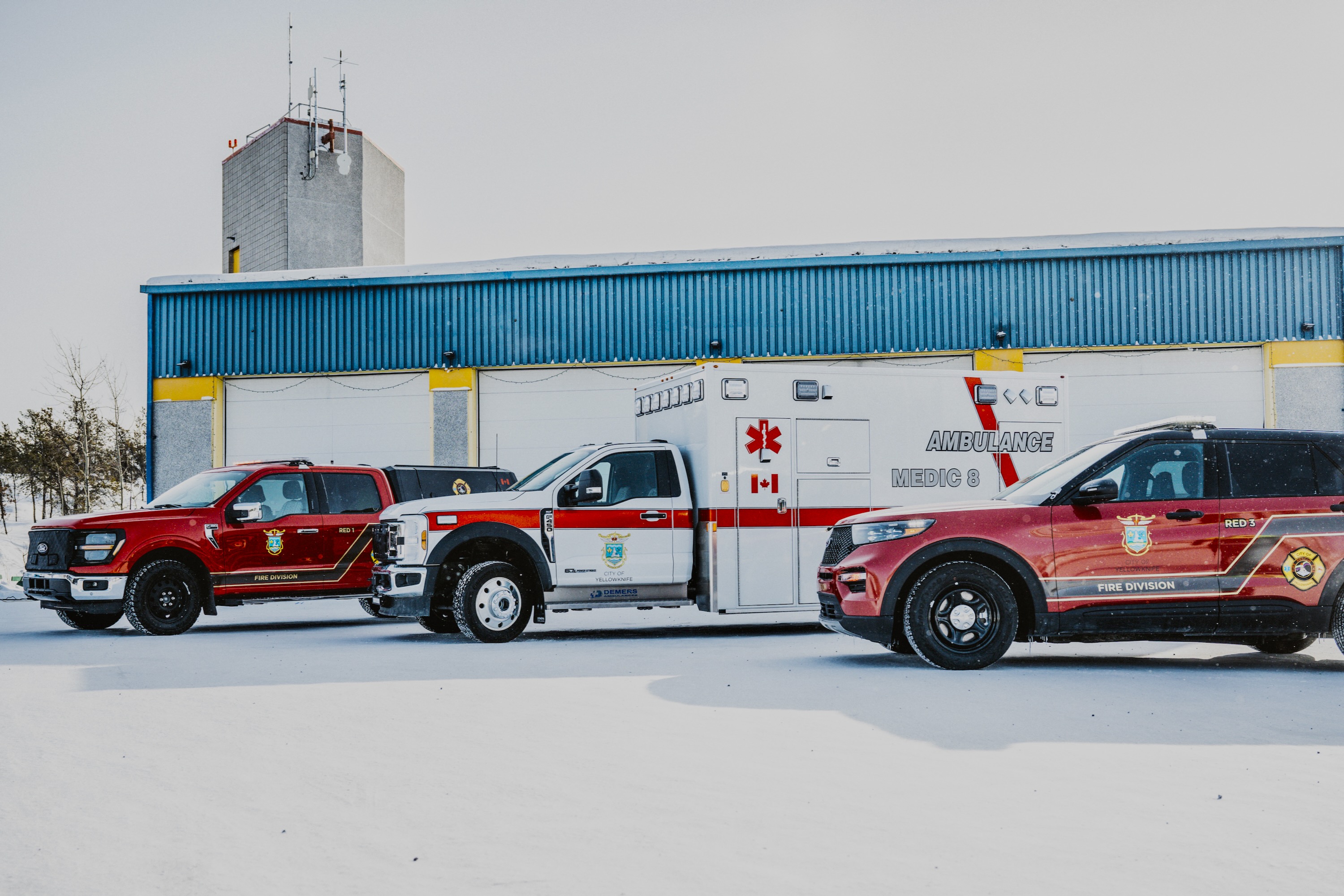 Yellowknife fire hall vehicles given ‘high contrast, safer’ rebrand