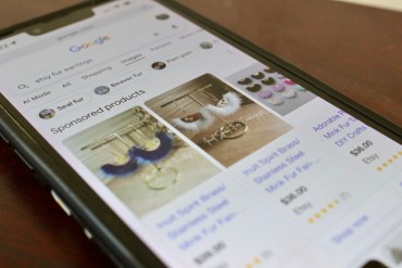 Google image results show fur earrings for sale on Etsy. Emily Blake/Cabin Radio