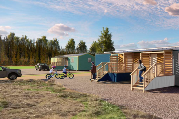 A rendering of a housing concept for the former Blueberry Patch submitted to the Town of Inuvik by the GNWT in October 2025.