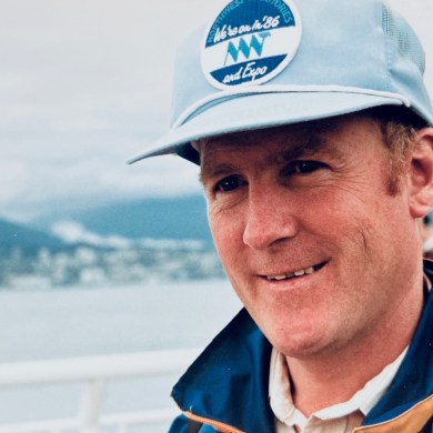 John Argue at Expo '86 in Vancouver. Photo submitted by Mike Argue