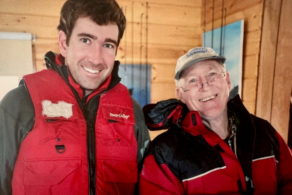From left: Mike Argue and John Argue at Prelude Lake in 2015. Photo submitted by Mike Argue
