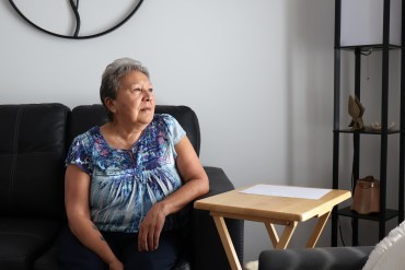 Bernice Gargan at her home in Fort Simpson. Claire McFarlane/Cabin Radio