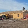 Fort Smith social housing duplex under construction. Photo: Fort Smith Métis Council