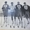 A photo from Anita Allen's scrapbook of John Turo, John Ross, Fred Kelly and Harold Cook in 1967. Photo published on Gwaandak