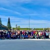 Some participants in the Canadian Volkssport Federation's national walking festival are seen in a photo published to a Facebook group associated with the organization.