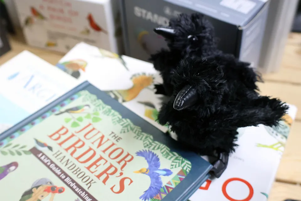 A birding book available in one of the backpacks. Miriam Bosiljevac/Cabin Radio