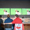 Yellowknifers watch the World Cup at Boston Pizza. Kai Wilson/Cabin Radio