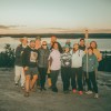 Contestants of Survivor Yellowknife compete for a prize of $1,000 at Prelude Lake, north of the city. Photo: Submitted
