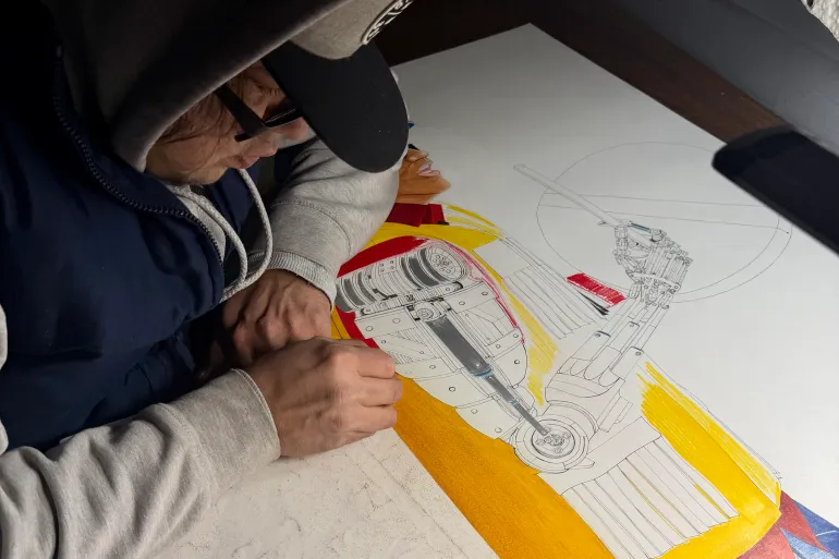 A Morgan Zoe work in progress. Photo: Submitted