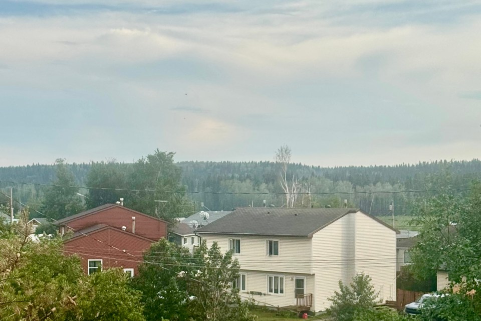 The view south from Fort Simpson on the evening of Friday, June 26. Photo: Lynn Canney
