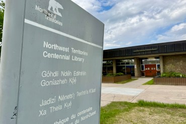Hay River's library on June 5, 2026. Ollie Williams/Cabin Radio