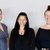 From left: Yukon University's Davon Callander, University College of the North's Danielle Freitas and UArctic's Lisa Goulet. Emily Blake/Cabin Radio