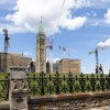 Parliament Hill's Peace Tower is seen in a June 2026 photo. Claire McFarlane/Cabin Radio