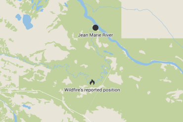 A map shows the position of wildfire FS006 as of June 23, 2026.