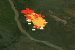 ‘Significant fire activity’ from FS015, 12 km north of Wrigley