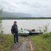 A submitted photo shows Chief Steve Vital at the South Nahanni riverbank near the band office early on June 16, 2026.
