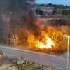 A fire in downtown Yellowknife in the early hours of July 5, 2026. Photo: Peter Adourian