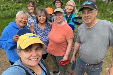 A submitted photo of people who helped put together Fort Simpson's 2026 Participaction challenge entry.