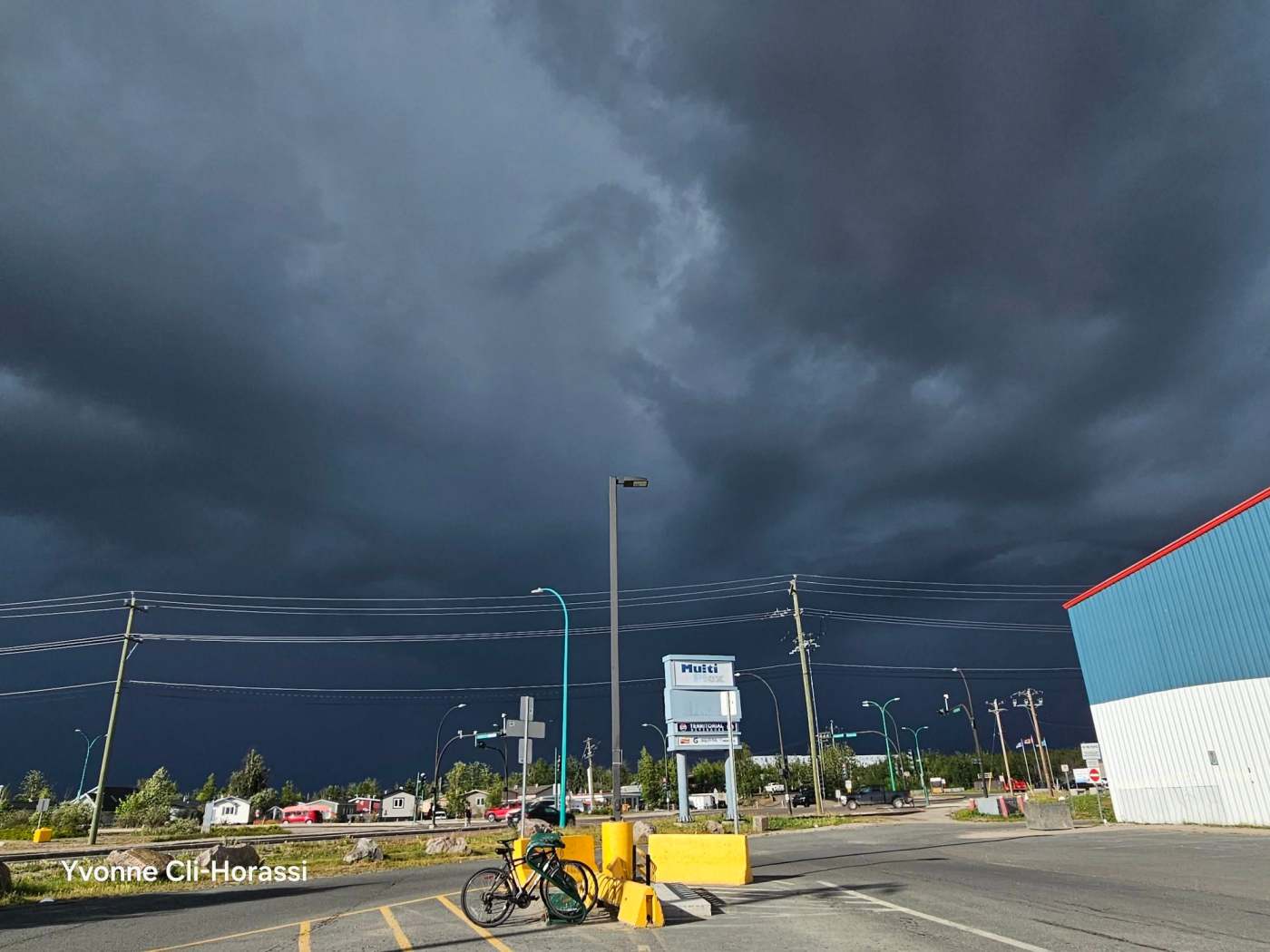A storm over Yellowknife on July 9, 2026. Photo: Yvonne Cli-Horassi