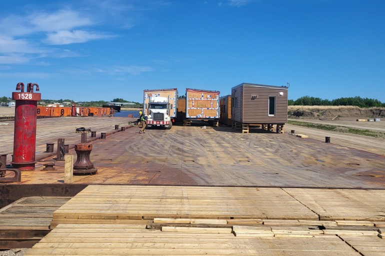 Modular homes bound for Ulukhaktok. Photo: Arcan