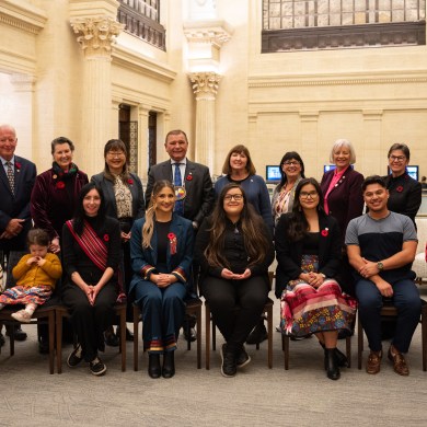 Participants in the Senate's 2024 Voices of Youth Indigenous Leaders program. Photo: Senate of Canada