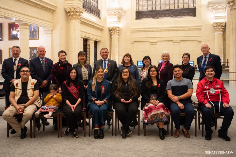 Participants in the Senate's 2024 Voices of Youth Indigenous Leaders program. Photo: Senate of Canada