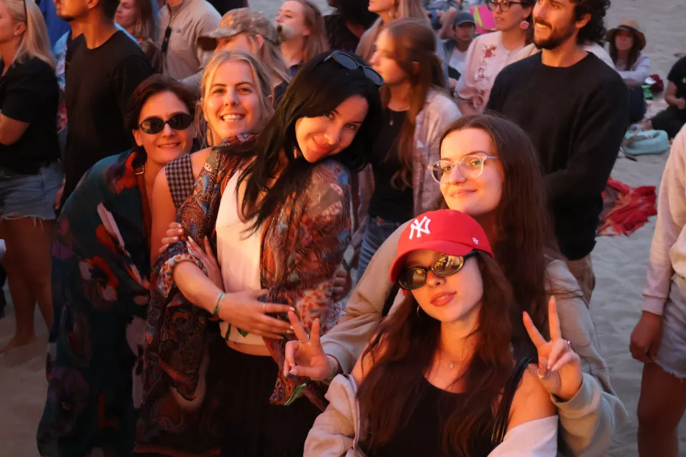 In the crowd for Mae Martin and Aysanabee. Eshana Gohil/Cabin Radio