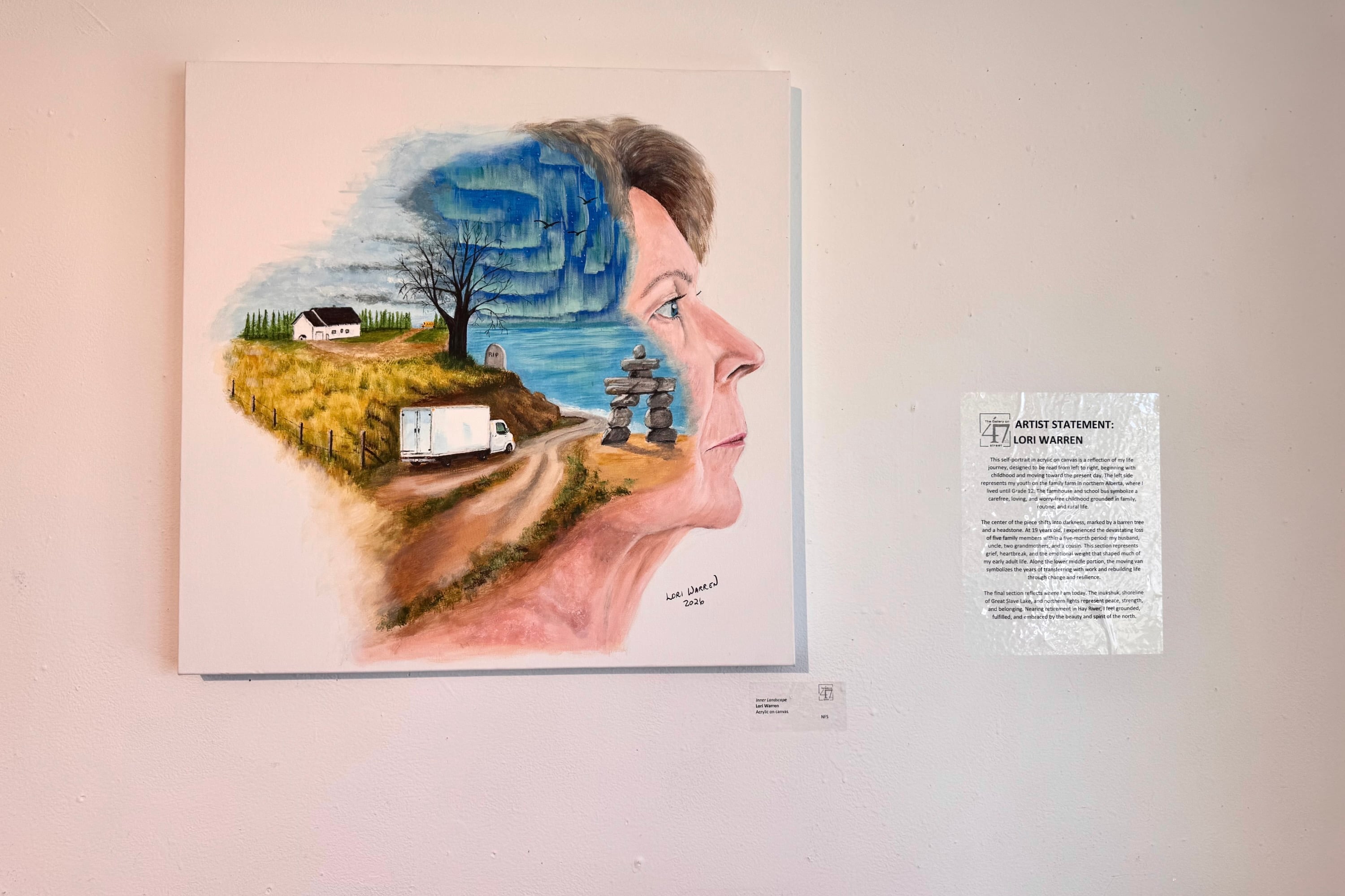 A self-portrait by Lori Warren. Eshana Gohil/Cabin Radio