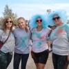 Participants prepare to start off the 2025 Colour Run. Aastha Sethi/Cabin Radio