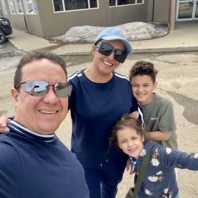 A submitted photo of Salah Abouelnaga with his family.