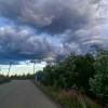 Storm clouds filled the sky above Inuvik last weekend. Photo: Leah Jacobson
