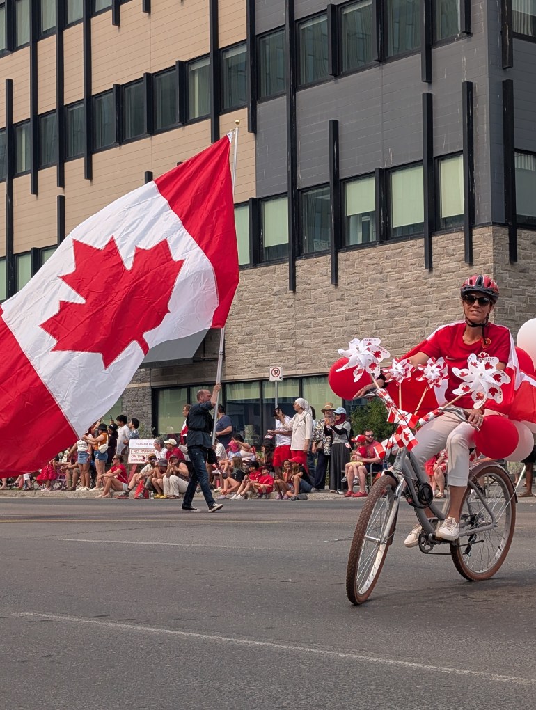 "Attached may be the most patriotic photo I've ever taken," said Emily Kuurstra, who submitted this photo from the 2026 Canada Day parade in Yellowknife.