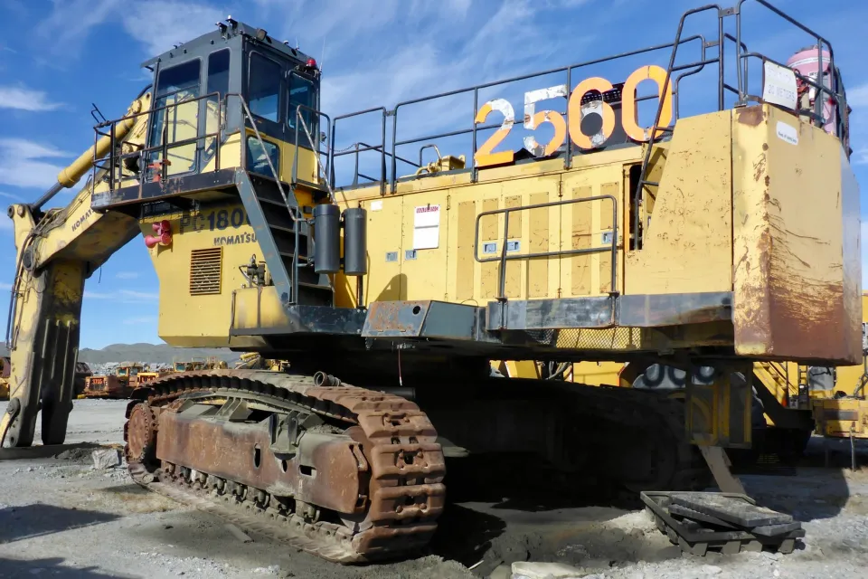 Equipment in the Ekati diamond mine boneyard in 2026. Photo: GNWT