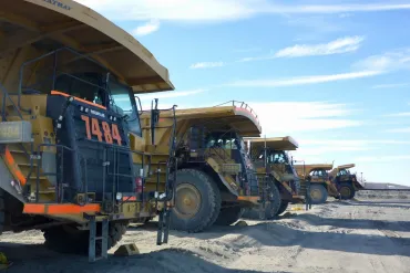 Heavy equipment from Ekati's idled Point Lake project in 2026. Photo: GNWT