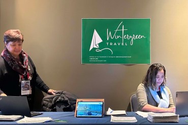 A submitted photo of Wintergreen Travel co-founder Mildred Martin, left.