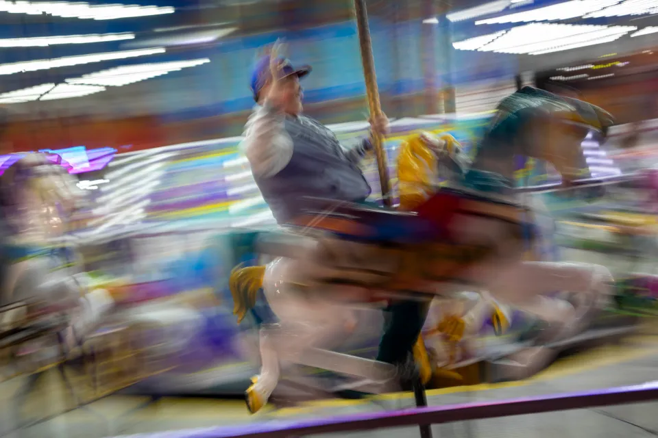 A voyage on the carousel. Photo: Bill Braden