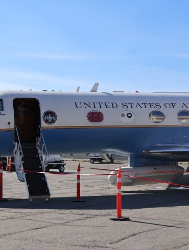Nasa Armstrong Flight Research Centre's C-20A. Eshana Gohil/Cabin Radio