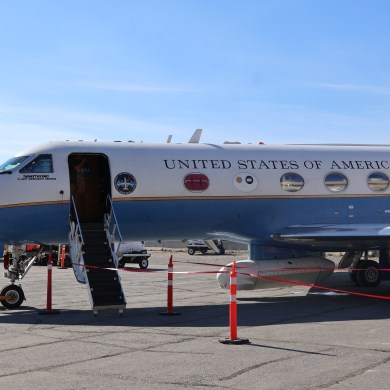 Nasa Armstrong Flight Research Centre's C-20A. Eshana Gohil/Cabin Radio