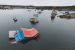 Blighted houseboat continues collapse into Yellowknife Bay